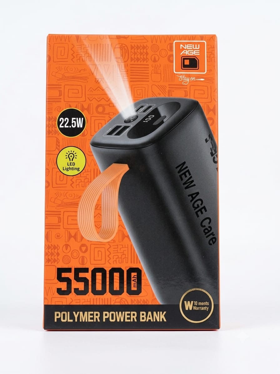 NEW AGE 55000MAH 22.5w TURBO ULTRA 5 POWERBANK