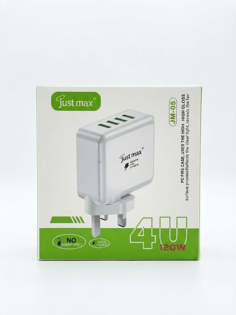 JUSTMAX JM-05 4 PORTS USB CHARGER