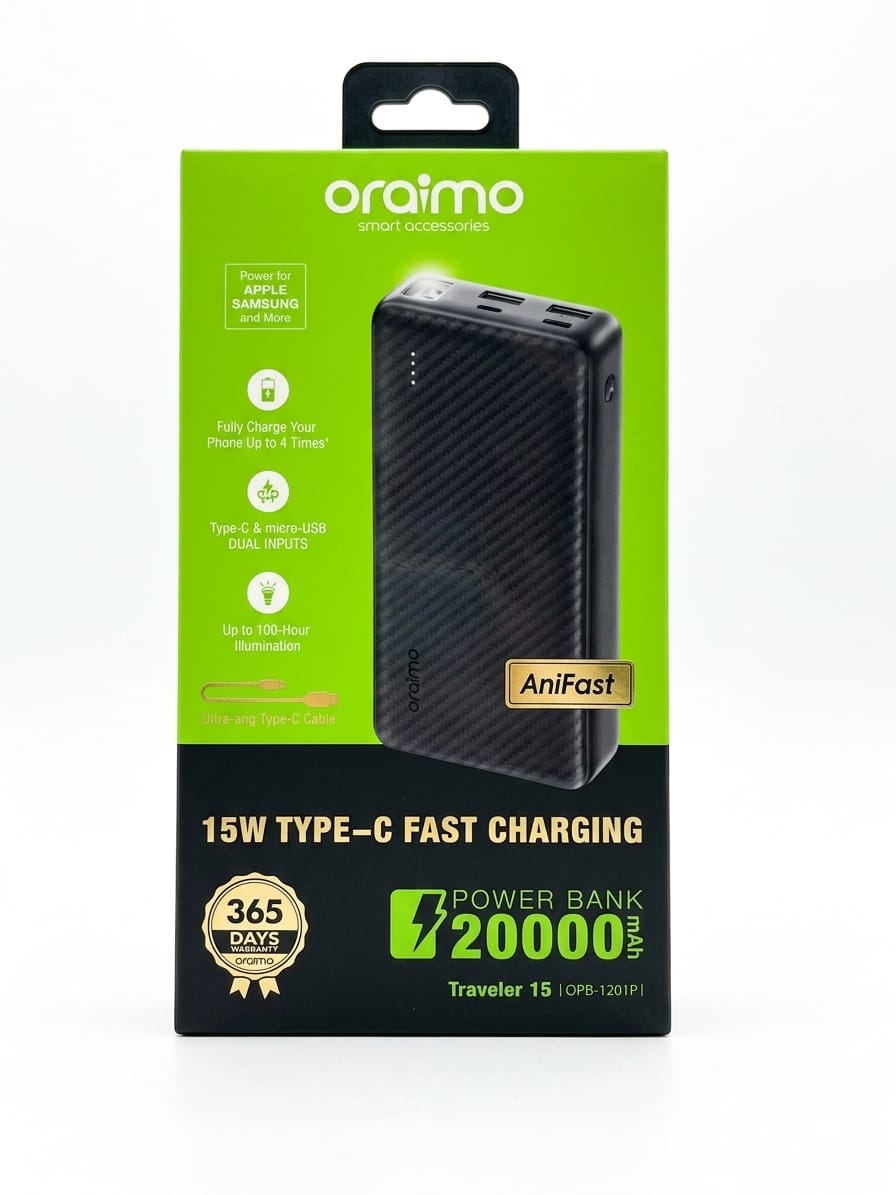 ORAIMO 20000MAH 15W TRAVELER 15P POWERBANK