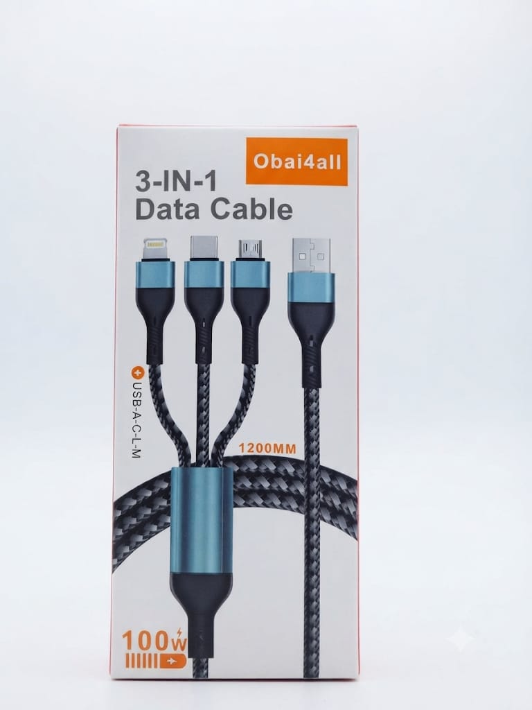 OBAI4ALL 3 IN 1 DATA CABLE