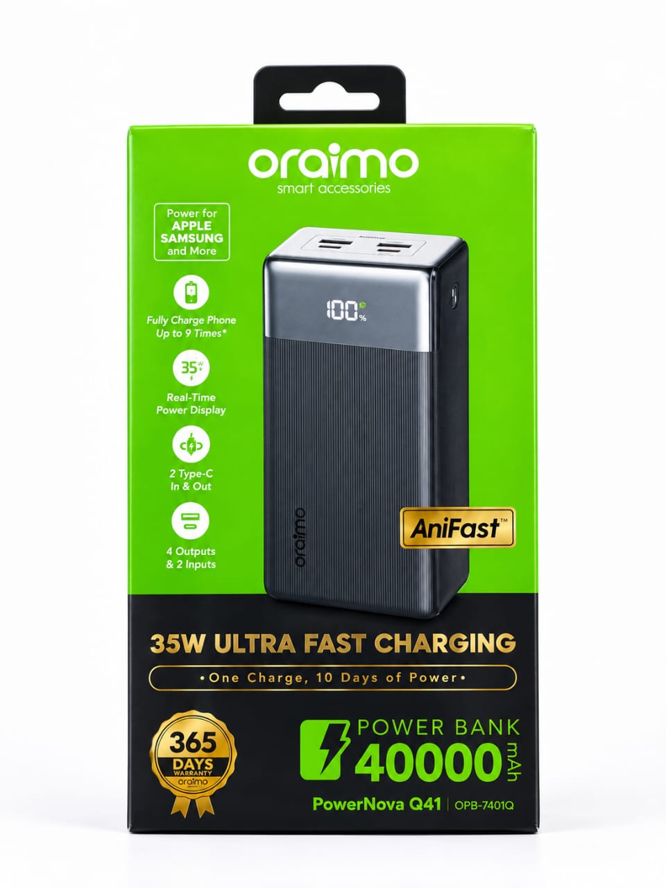 ORAIMO 40000MAH 35w POWERNOVA Q31 POWERBANK