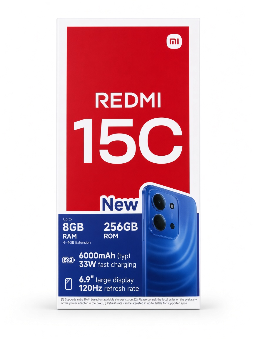 REDMI 15C 4G 8/256GB SMARTPHONE