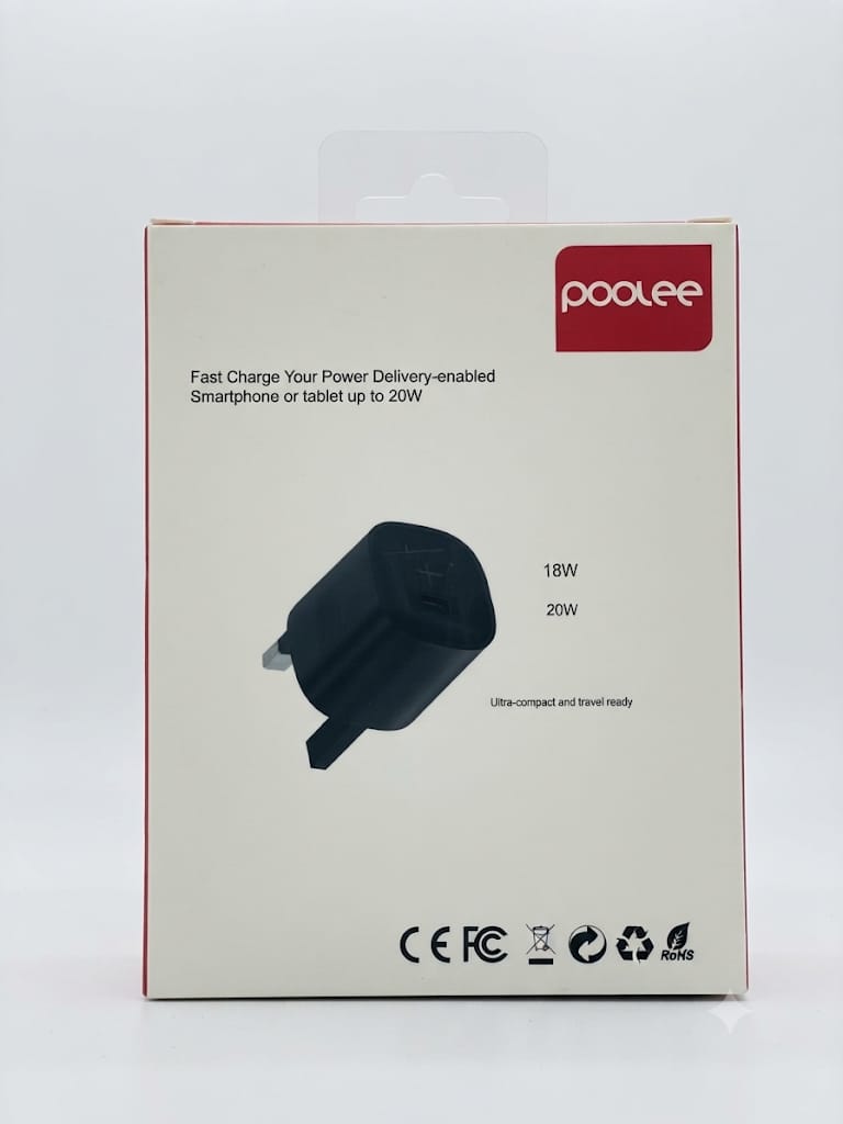 POOLEE NANOSURGE 20W TYPE C CHARGER